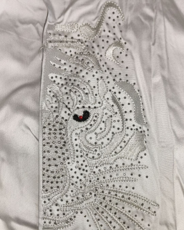 Pehanoge Tigris Indica Embroidered Giza Cotton Shirt | Signature Embroidery Collection