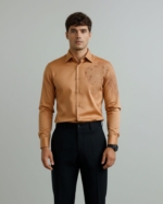 Pehanoge Regal Mane Giza Cotton Shirt | Signature Embroidery Collection