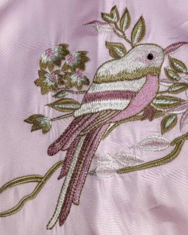 Pehanoge Rosetta Finch Embroidery Giza Cotton Shirt | Signature Embroidery Edition