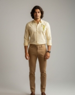 Pehanoge Suncrest Avian Embroidered Giza Cotton Shirt | Signature Embroidered Collection