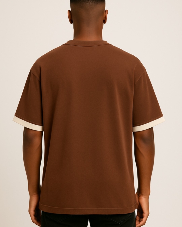 Skeleton Hiphop Brown Old Money Oversized T-Shirt – 240 GSM Cotton | Pehanoge
