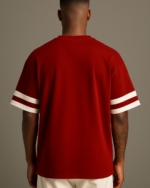 CRAZY Red Oversized Premium T-Shirt – 240 GSM Cotton | Pehanoge