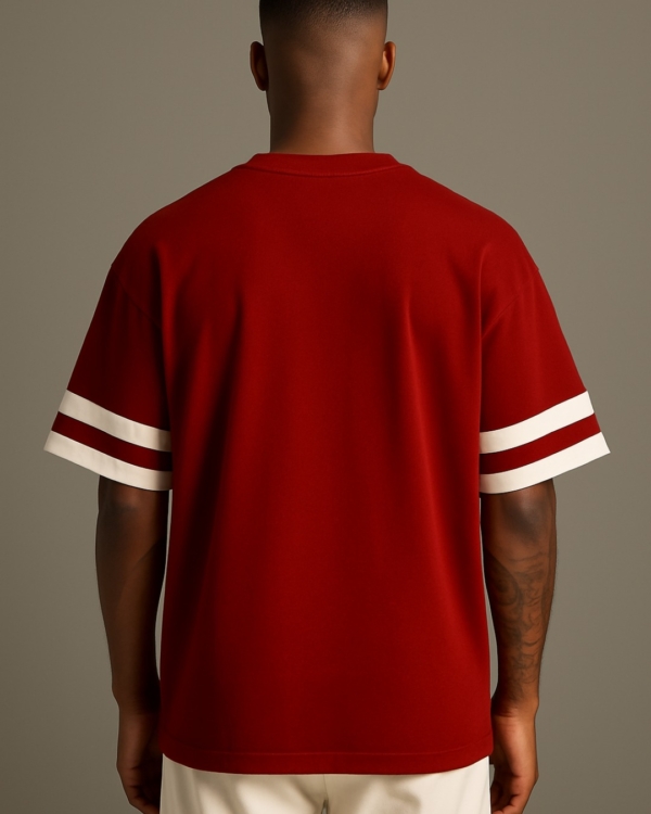 CRAZY Red Oversized Premium T-Shirt – 240 GSM Cotton | Pehanoge