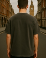 Dark Brown Old Money Oversized T-Shirt – Styled with Nike Sneakers | 240 GSM Cotton | Pehanoge