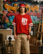 Pehanoge HEY Oversized T-Shirt | Silicon-Washed Loop Net Premium DTF | Streetwear Edition