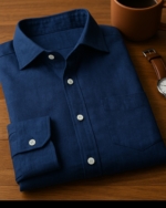 Pehanoge Navy Linen Shirt | Collector's Edition Linen Collection
