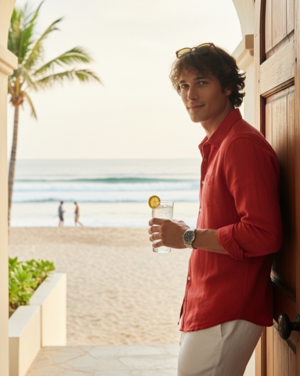 Pehanoge Terracotta Linen Shirt | Collector's Edition Linen Collection