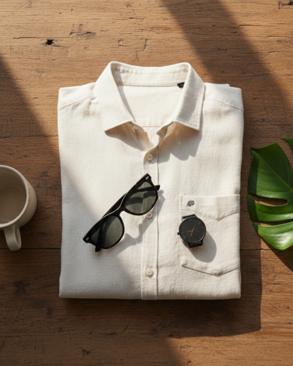 Pehanoge Ivory Mist Linen Shirt | Collector's Edition Linen Collection