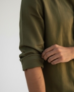 Pehanoge Olive Linen Shirt | Collector's Edition Linen Collection