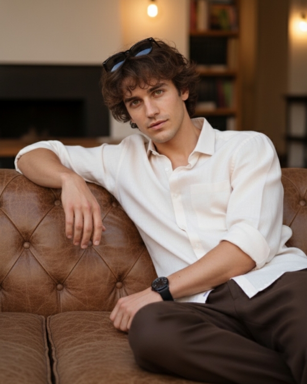 Pehanoge Ivory Mist Linen Shirt | Collector's Edition Linen Collection