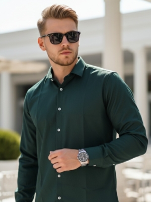 Pehanoge Emerald Green Old Money Collection | Collector's Edition Shirt