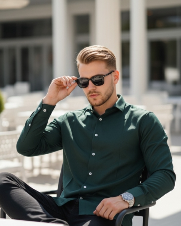 Pehanoge Emerald Green Old Money Collection | Collector's Edition Shirt