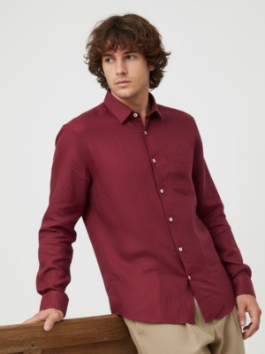 Pehanoge Merlot Linen Shirt | Collector's Edition Linen Collection