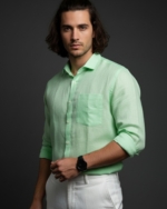 Pehanoge Sage Linen Shirt | Collector's Edition Linen Collection