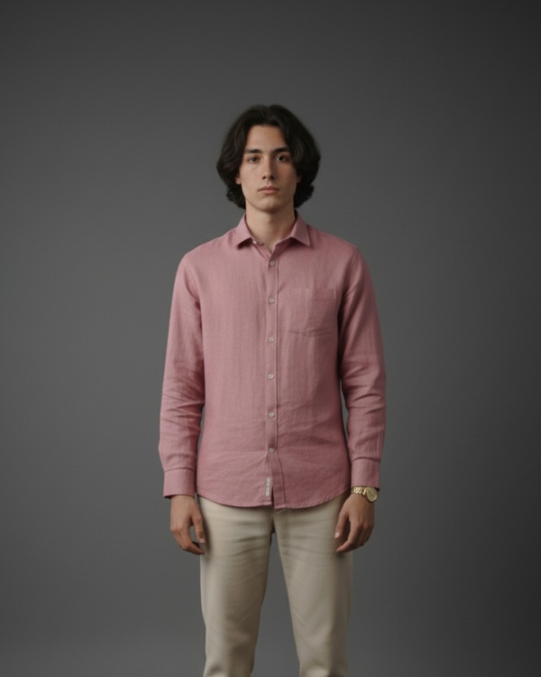 Pehanoge Dusty Rose Linen Shirt | Collector's Edition Linen Collection