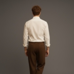 Pehanoge Flora Shirt | Giza Cotton | Sunflower Embroidery | Earth-Toned Luxe Edition