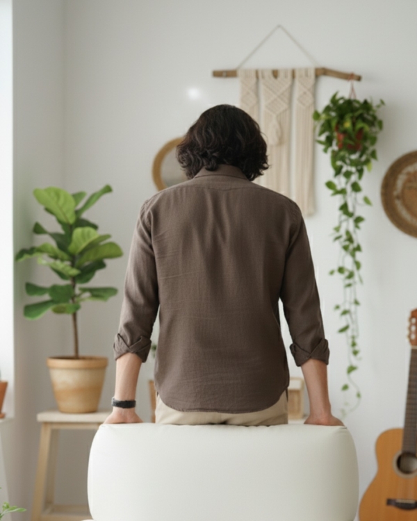 Pehanoge Mocha Linen Shirt | Collector's Edition Linen Collection