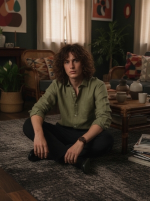 Pehanoge Olive Sage Linen Shirt | Collector's Edition Linen Collection