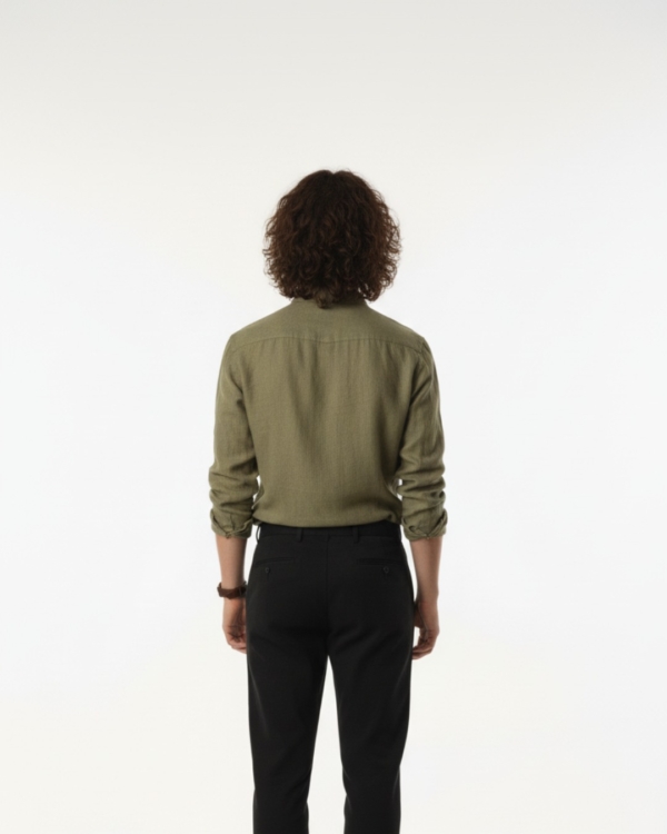 Pehanoge Olive Sage Linen Shirt | Collector's Edition Linen Collection