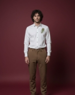 Pehanoge Royal Plume Embroidered Giza Cotton Shirt | Signature Embroidered Collection