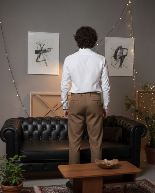 Pehanoge Royal Plume Embroidered Giza Cotton Shirt | Signature Embroidered Collection