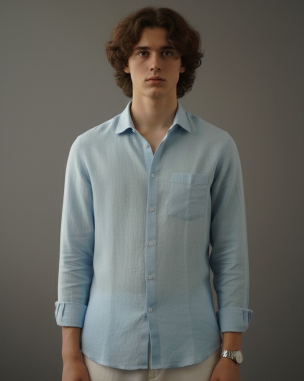 Pehanoge Sky Linen Shirt | Collector's Edition Linen Colllection