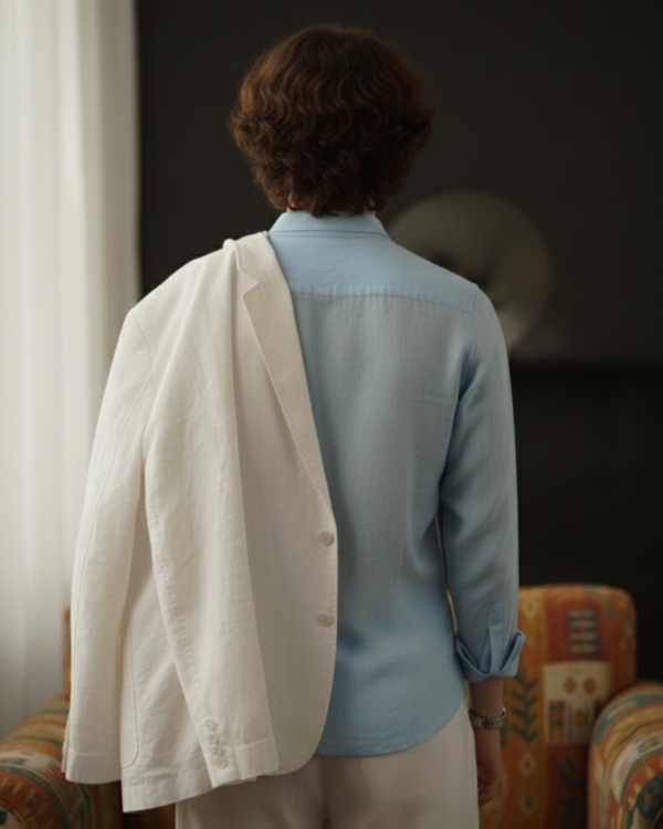 Pehanoge Sky Linen Shirt | Collector's Edition Linen Colllection