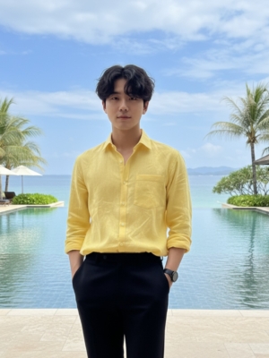 Pehanoge Sol Linen Shirt Fabric Texture Close-Up