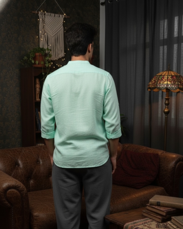 Pehanoge Mint Tide Linen Shirt | Collector's Edition Linen Collection