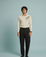 Pehanoge Twinsong Embroidery Giza Cotton Shirt | Signature Embroidery Edition