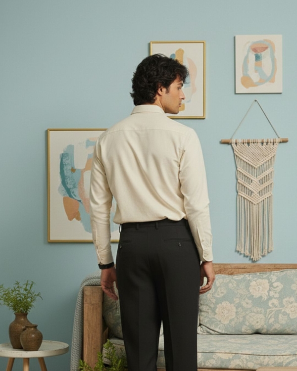 Pehanoge Twinsong Embroidery Giza Cotton Shirt | Signature Embroidery Edition