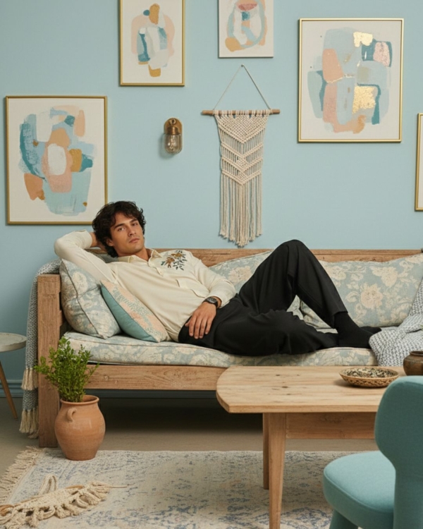 Pehanoge Twinsong Embroidery Giza Cotton Shirt | Signature Embroidery Edition