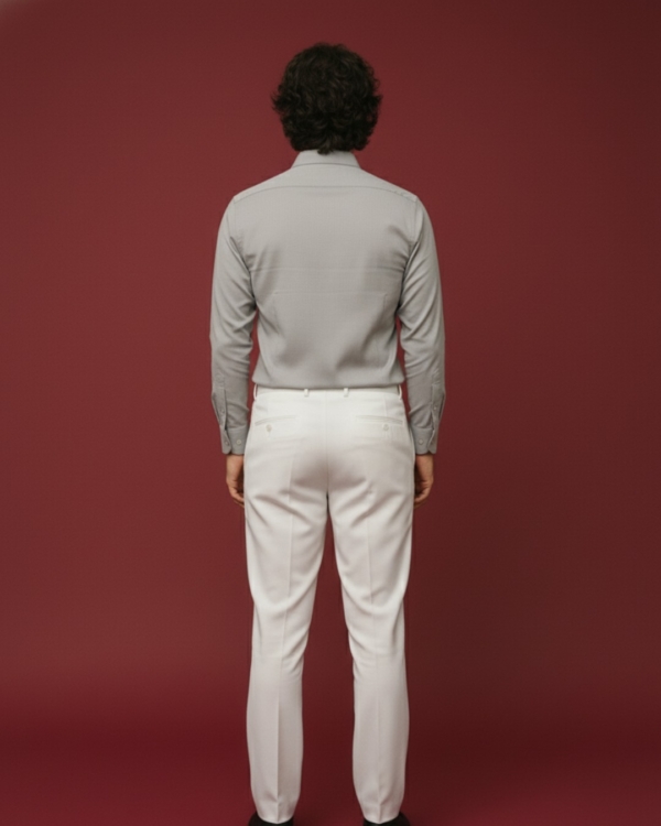 Pehanoge Achromatic Giza Cotton Shirt | Signature Monochrome Collection