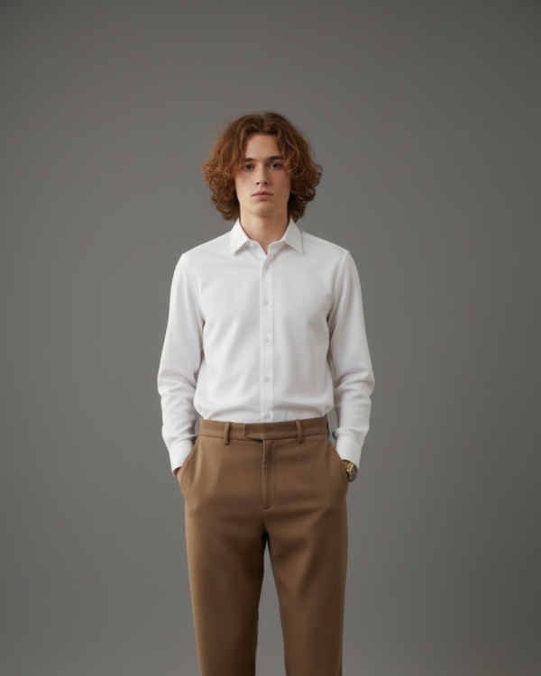 Pehanoge Aurion Shirt | Super Prime Cotton Self-Print Shirt | Signature Treasure Collection