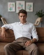 Pehanoge Eminence Shirt | Super Prime Cotton Self-Print Shirt | Signature Treasure Edition