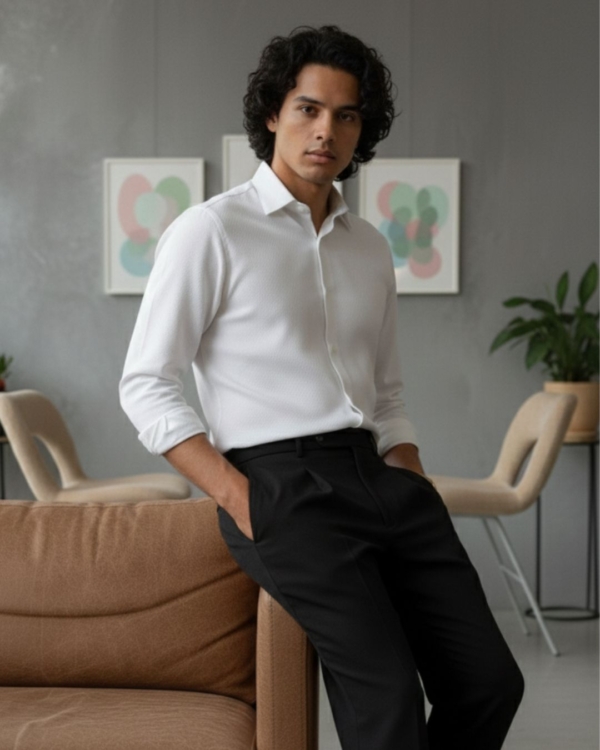 Pehanoge Galaxial Shirt | Super Prime Cotton Self-Print Shirt | Signature Treasure Edition