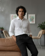 Pehanoge Galaxial Shirt | Super Prime Cotton Self-Print Shirt | Signature Treasure Edition