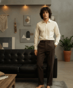 Pehanoge Ivory Elite Giza Cotton Shirt | Signature Monochrome Collection