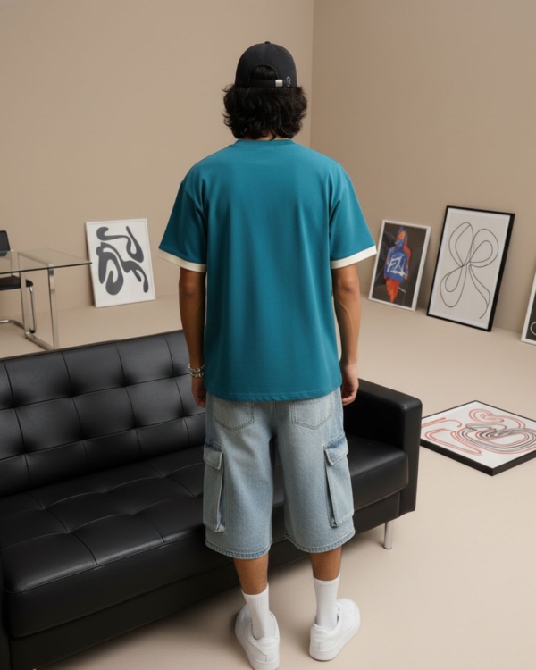 Pehanoge 波基 Oversized T-Shirt | Silicon-Washed Loop Net Premium DTF | Streetwear Edition