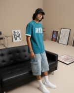 Pehanoge 波基 Oversized T-Shirt | Silicon-Washed Loop Net Premium DTF | Streetwear Edition