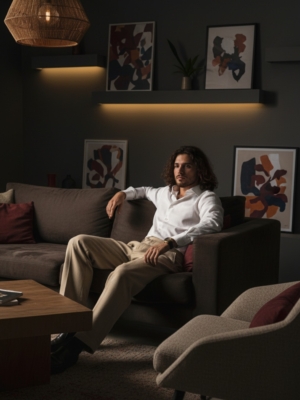 Pehanoge Lucifer Shirt | Super Prime Cotton Self-Print Shirt | Signature Treasure Edition