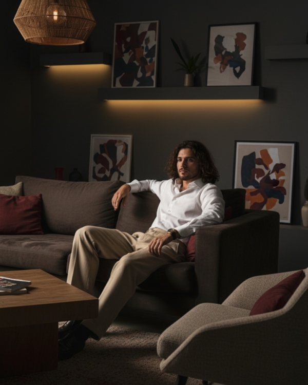 Pehanoge Lucifer Shirt | Super Prime Cotton Self-Print Shirt | Signature Treasure Edition