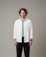 Pehanoge Lustre Shirt | Super Prime Cotton Self-Print Shirt | Signature Treasure Edition