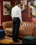 Pehanoge Regal Stag Embroidered Giza Cotton Shirt | Signature Embroidery Collection