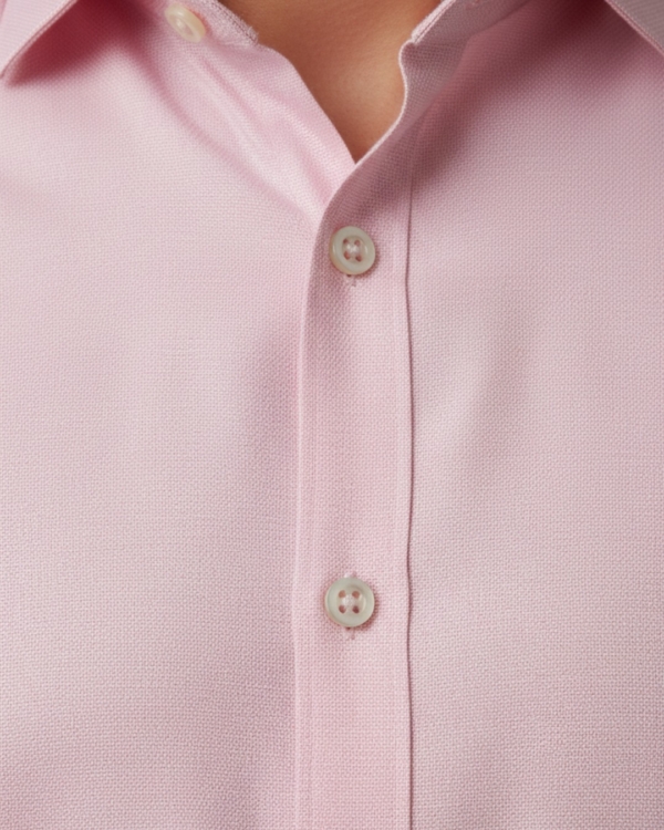 Pehanoge Rosé Bloom Giza Cotton Shirt | Signature Monochrome Collection