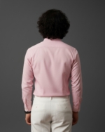 Pehanoge Rosé Bloom Giza Cotton Shirt | Signature Monochrome Collection