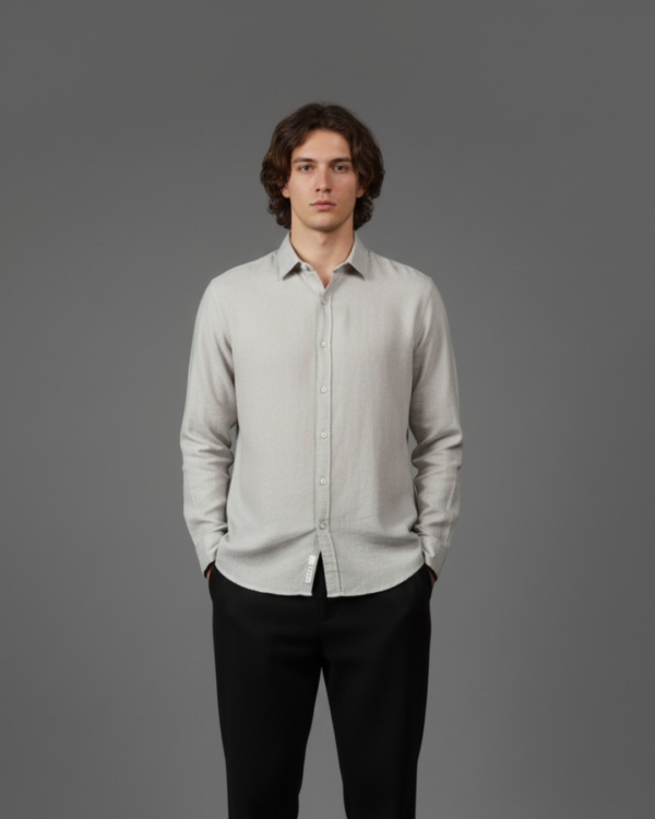 Pehanoge Silver Ash Linen Shirt | Collector's Edition Linen Collection