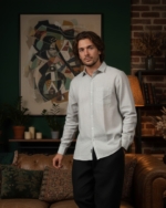 Pehanoge Silver Ash Linen Shirt | Collector's Edition Linen Collection