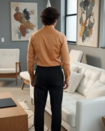 Pehanoge Solara Giza Cotton Shirt | Signature Monochrome Collection