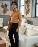 Pehanoge Solara Giza Cotton Shirt | Signature Monochrome Collection